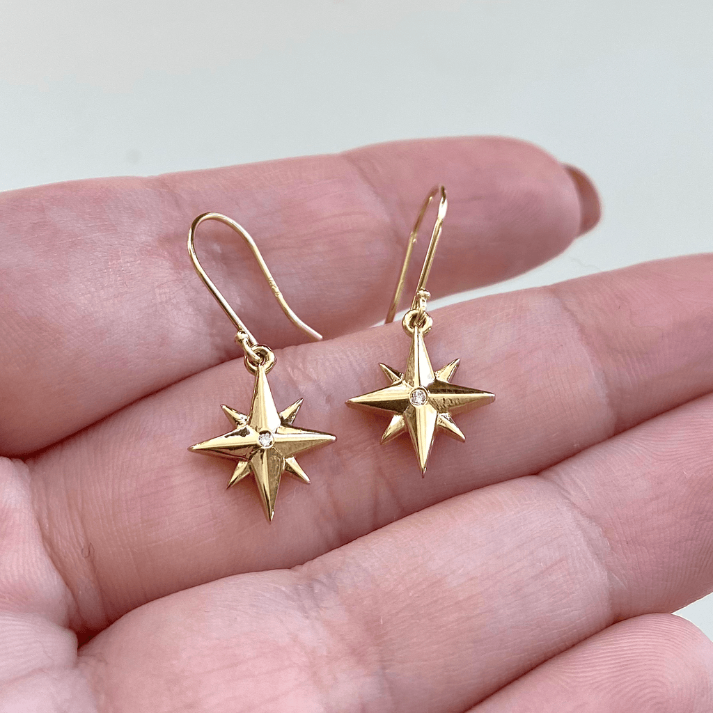 Compass on sale rose earrings