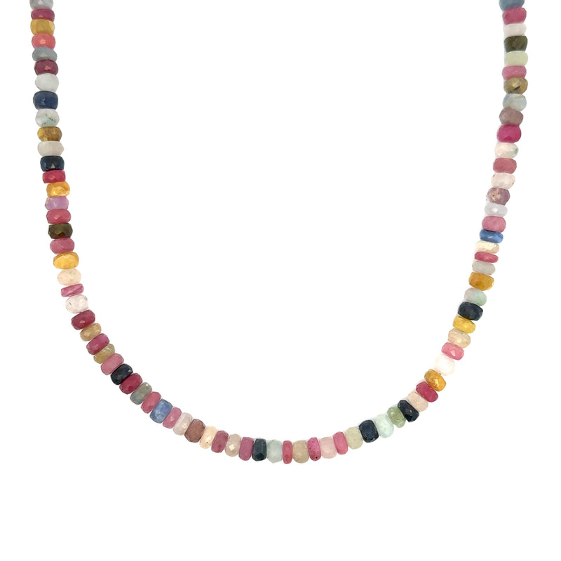 Large Mixed Multicolor Sapphire Strand