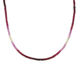 Small Ombre Pink Sapphire Strand