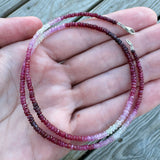 Small Ombre Pink Sapphire Strand